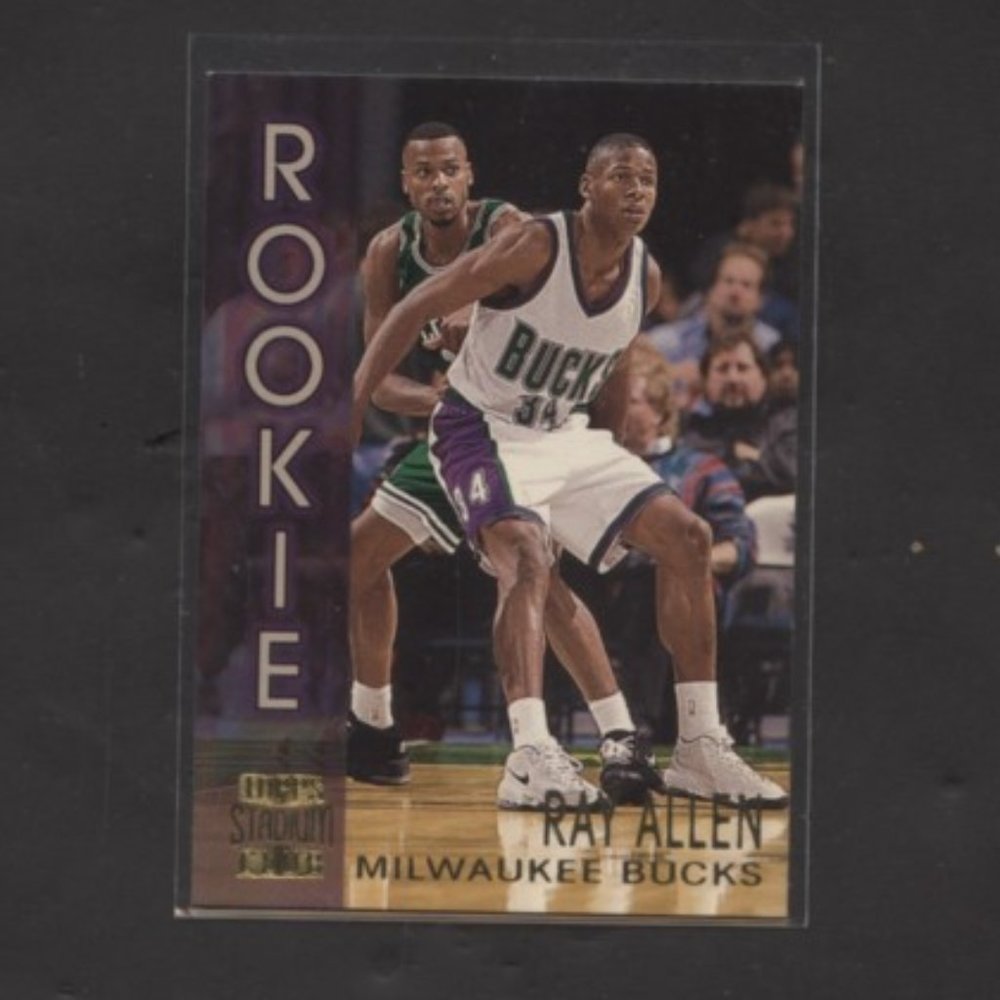 1996/97 STADIUM CLUB RAY ALLEN ROOKIE CARD MILWAUKEE BUCKS